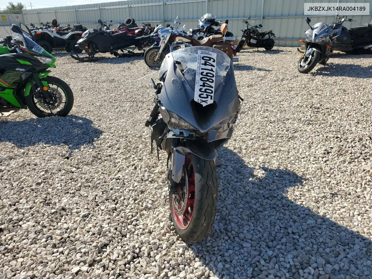 2024 Kawasaki Zx636 K VIN: JKBZXJK14RA004189 Lot: 64198495
