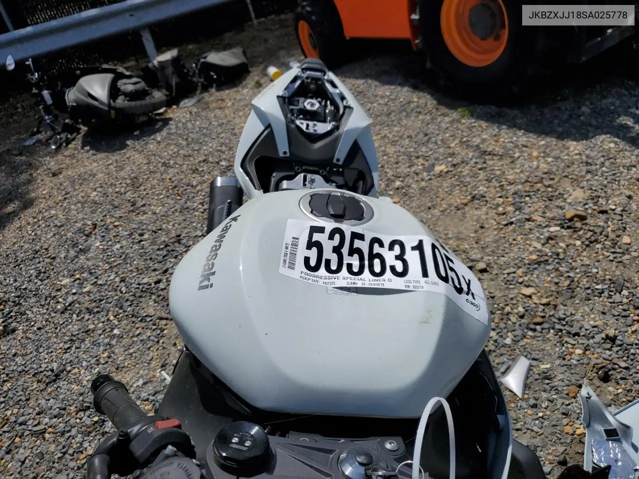 2025 Kawasaki Zx636 K VIN: JKBZXJJ18SA025778 Lot: 53563105
