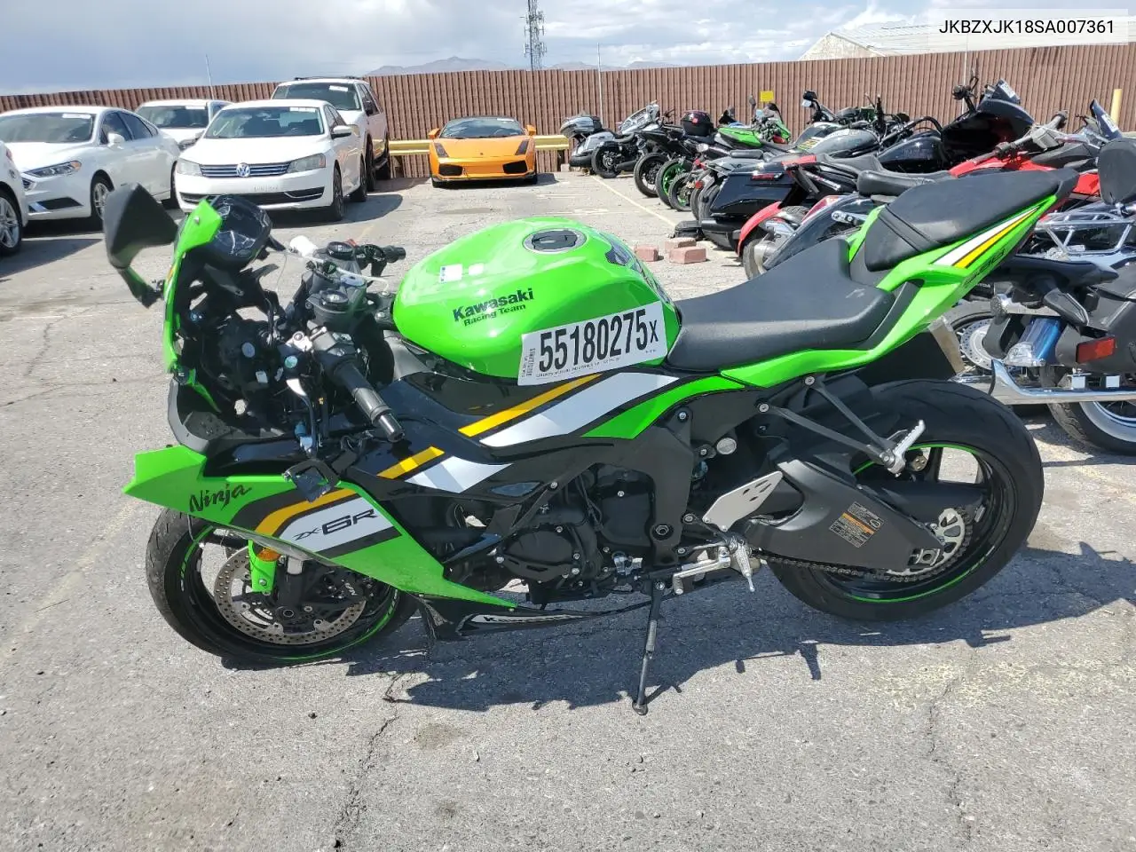 2025 Kawasaki Zx636 K VIN: JKBZXJK18SA007361 Lot: 55180275