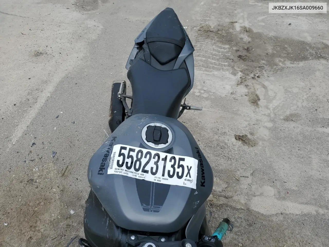 2025 Kawasaki Zx636 K VIN: JKBZXJK16SA009660 Lot: 55823135