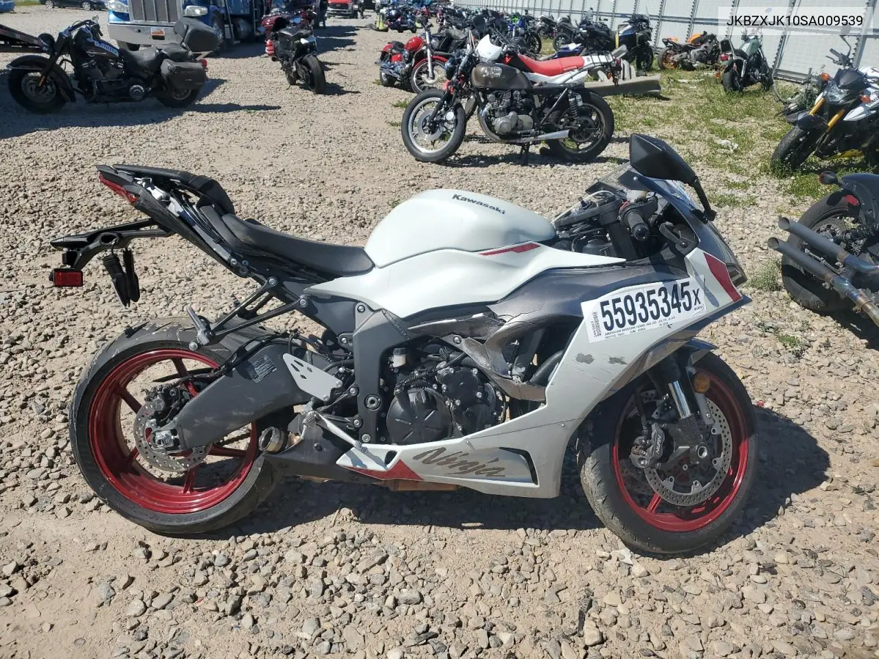2025 Kawasaki Zx636 K VIN: JKBZXJK10SA009539 Lot: 55935345
