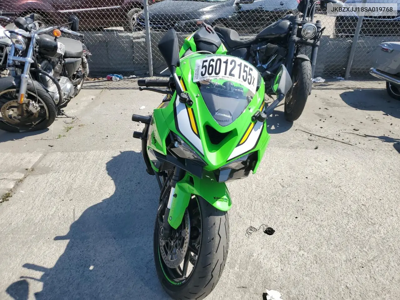 2025 Kawasaki Zx636 K VIN: JKBZXJJ18SA019768 Lot: 56012155