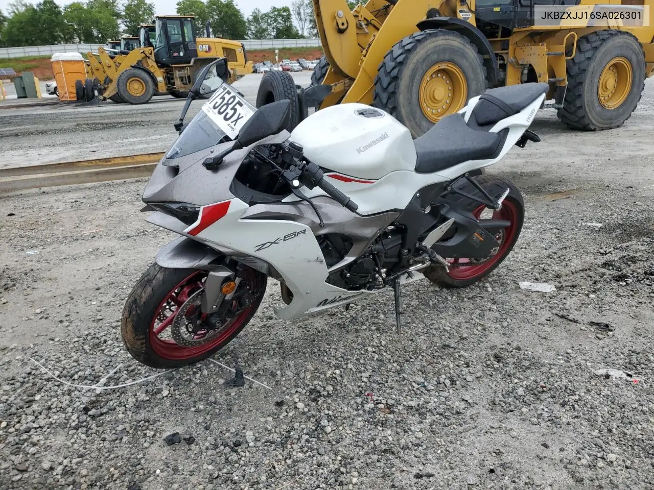 2025 Kawasaki Zx636 K VIN: JKBZXJJ16SA026301 Lot: 58937585
