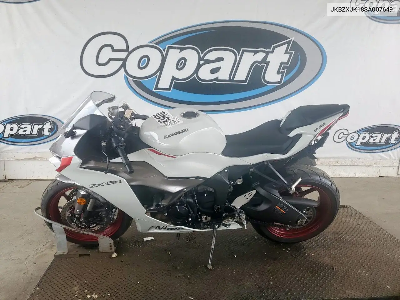 2025 Kawasaki Zx636 K VIN: JKBZXJK18SA007649 Lot: 59183405