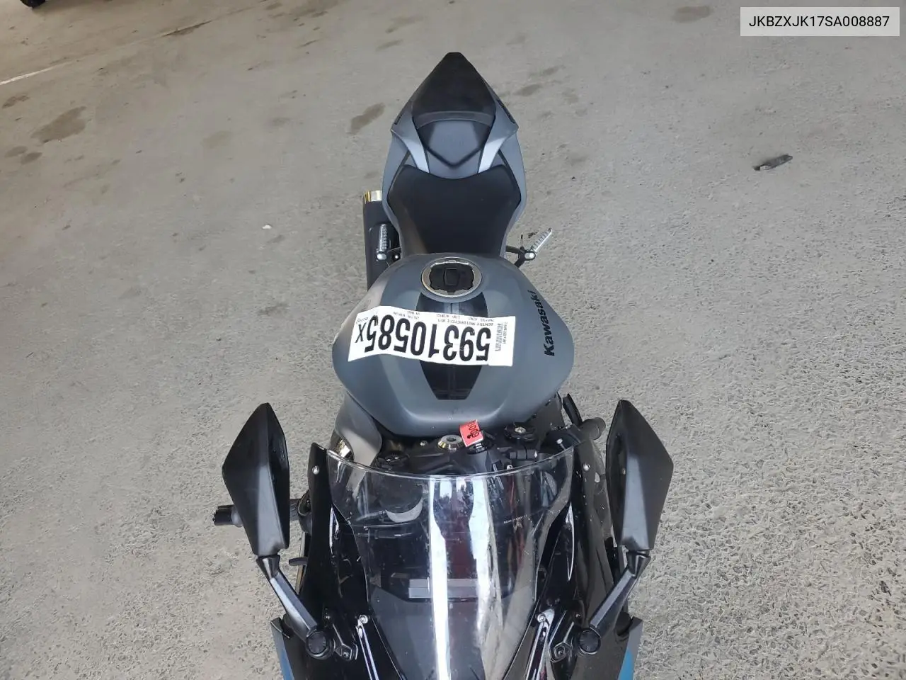 2025 Kawasaki Zx636 K VIN: JKBZXJK17SA008887 Lot: 59310585