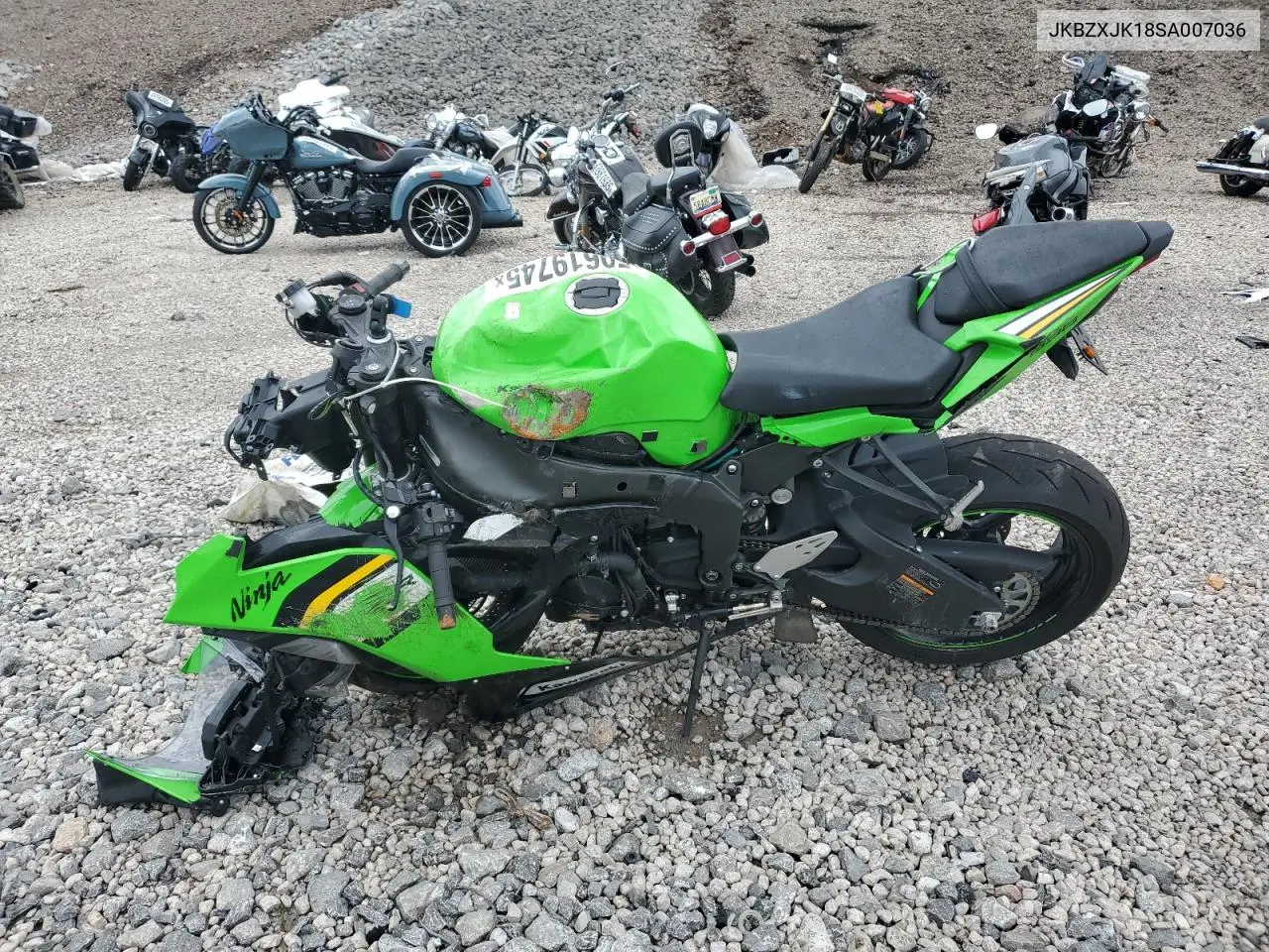 2025 Kawasaki Zx636 K VIN: JKBZXJK18SA007036 Lot: 59619745