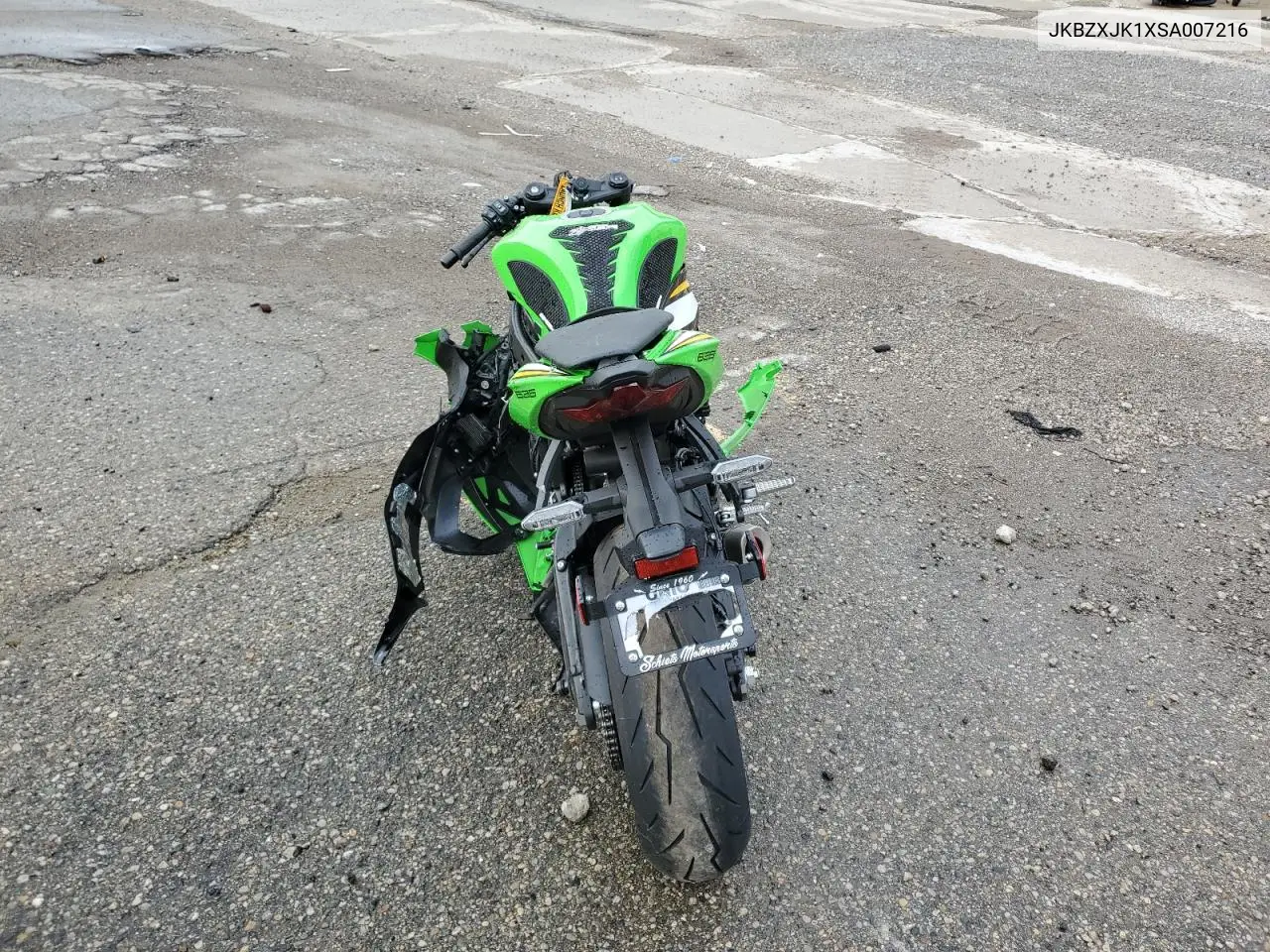 2025 Kawasaki Zx636 K VIN: JKBZXJK1XSA007216 Lot: 63009525