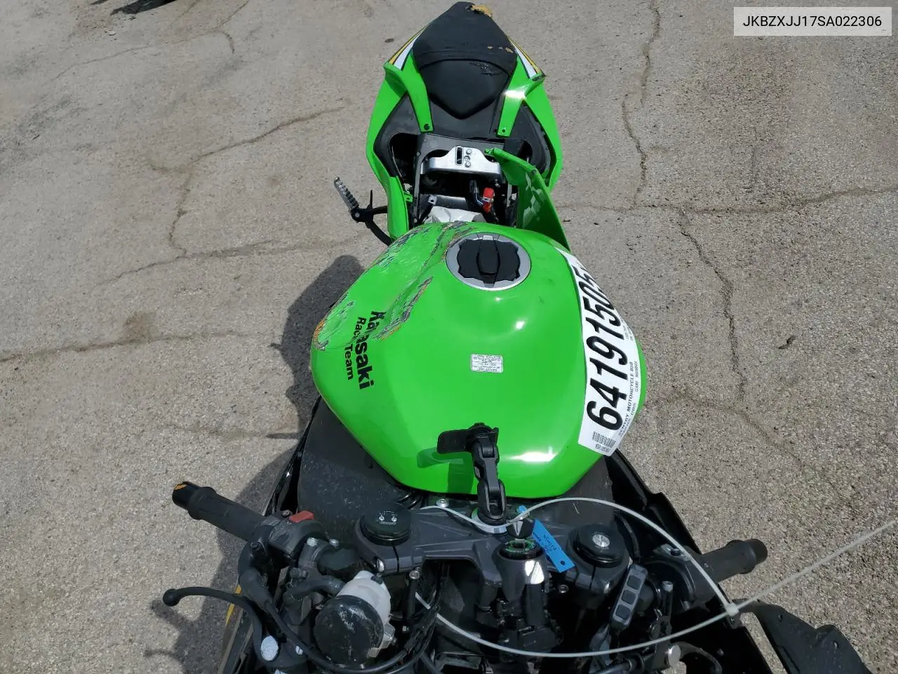 2025 Kawasaki Zx636 K VIN: JKBZXJJ17SA022306 Lot: 64191505