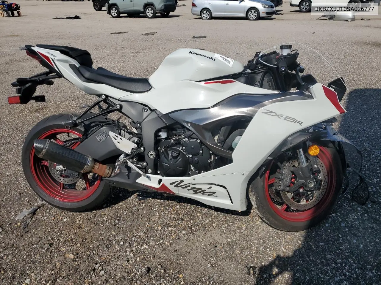 2025 Kawasaki Zx636 K VIN: JKBZXJJ10SA026777 Lot: 66179455