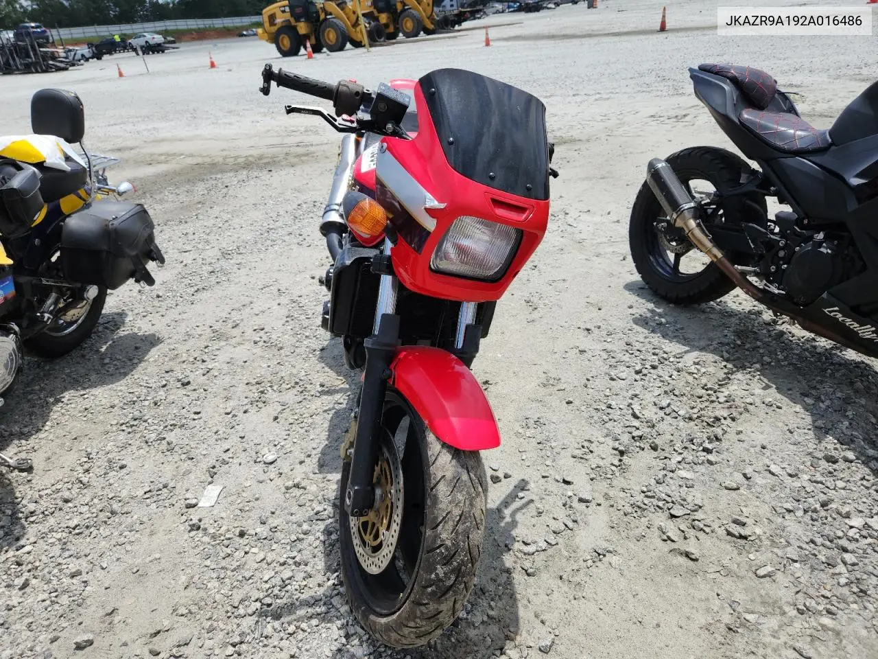 2002 Kawasaki Zr1200 A VIN: JKAZR9A192A016486 Lot: 64461835