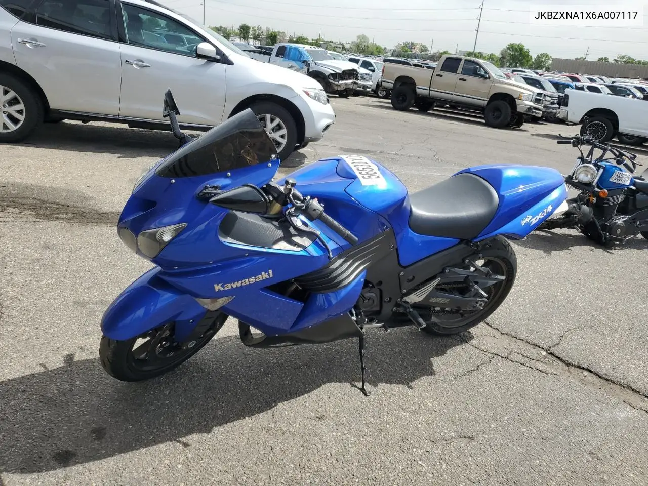 2006 Kawasaki Zx1400 A VIN: JKBZXNA1X6A007117 Lot: 56530105