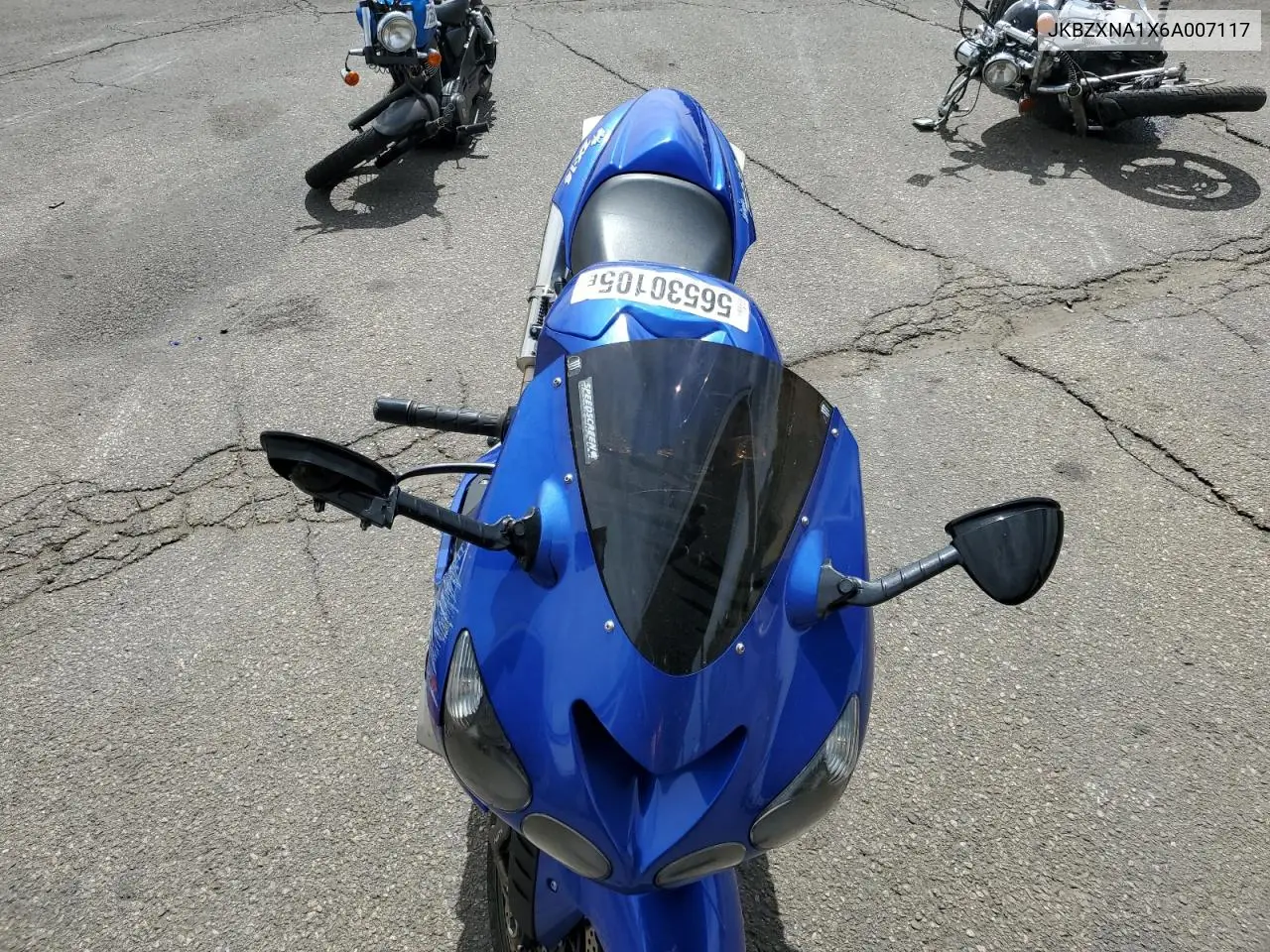2006 Kawasaki Zx1400 A VIN: JKBZXNA1X6A007117 Lot: 56530105