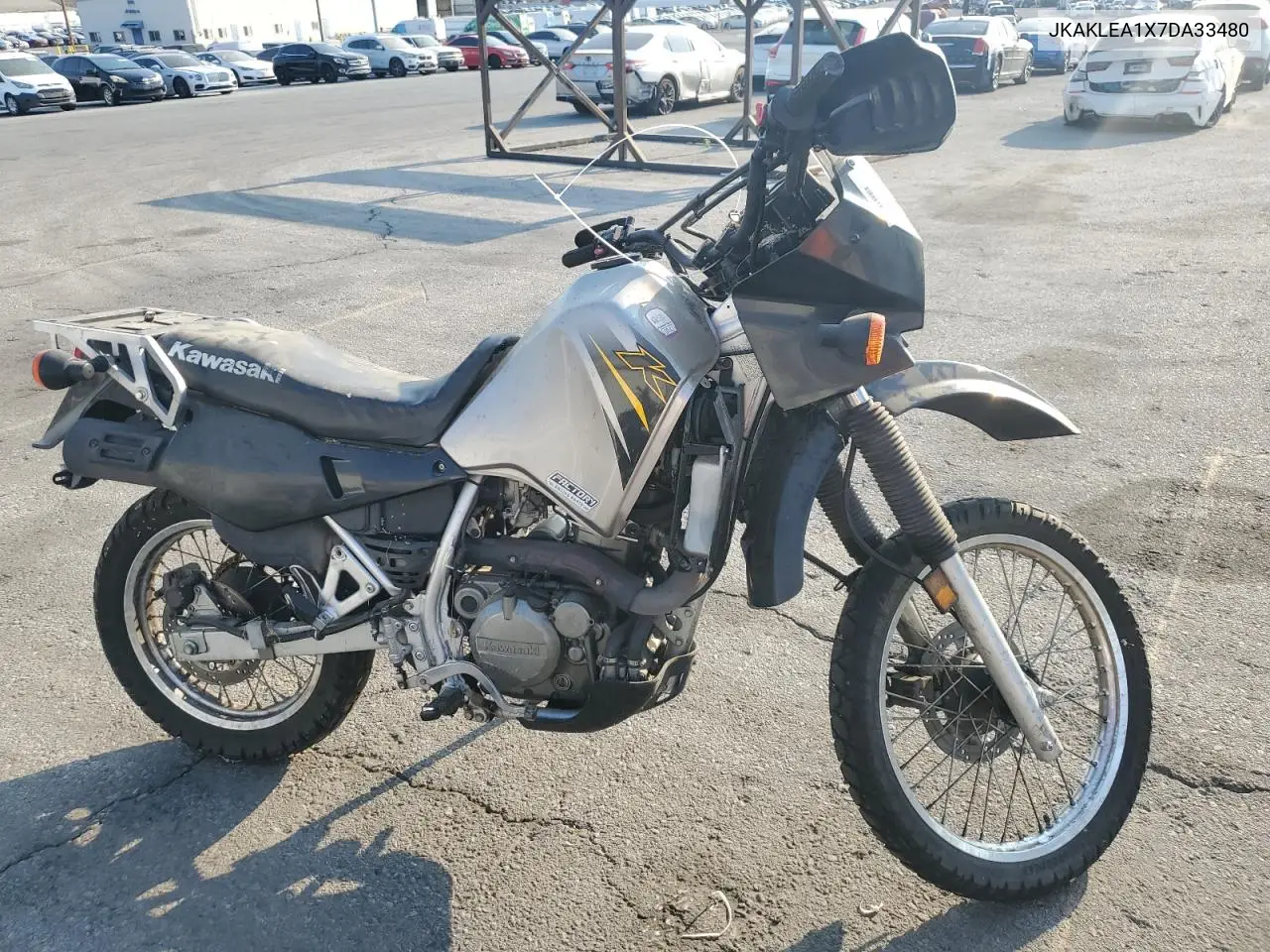 2007 Kawasaki Kl650 A VIN: JKAKLEA1X7DA33480 Lot: 58411985