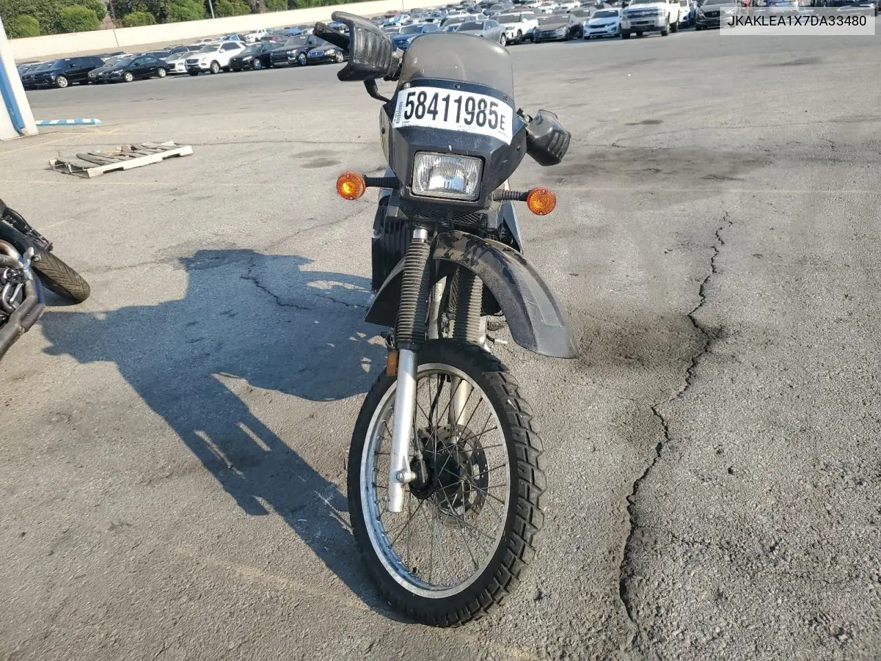 2007 Kawasaki Kl650 A VIN: JKAKLEA1X7DA33480 Lot: 58411985
