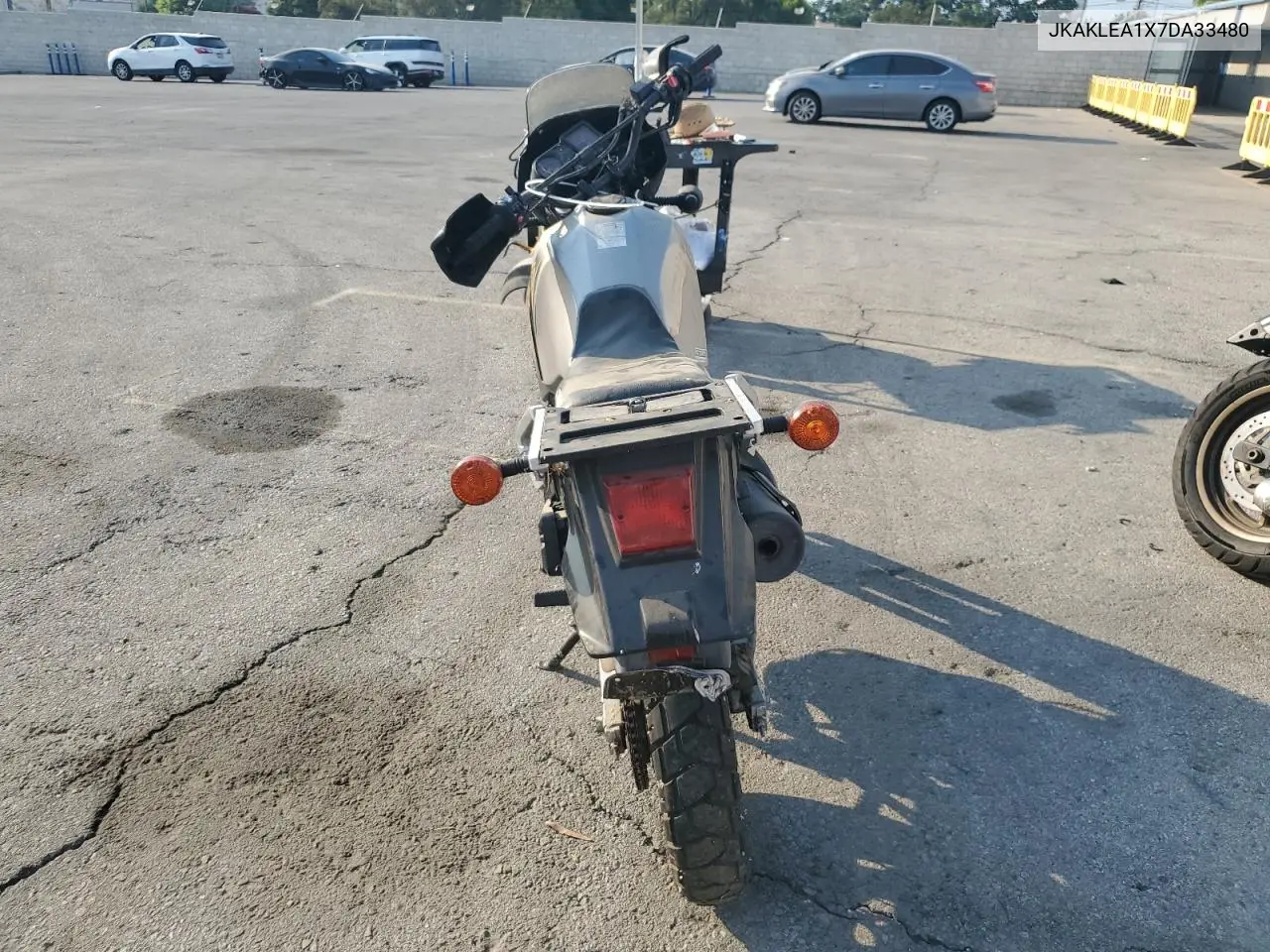 2007 Kawasaki Kl650 A VIN: JKAKLEA1X7DA33480 Lot: 58411985