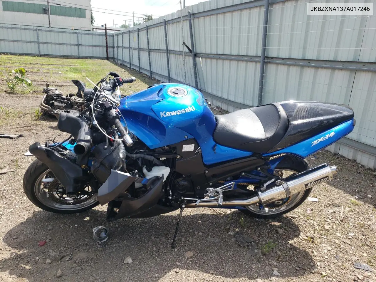 2007 Kawasaki Zx1400 A VIN: JKBZXNA137A017246 Lot: 59783485