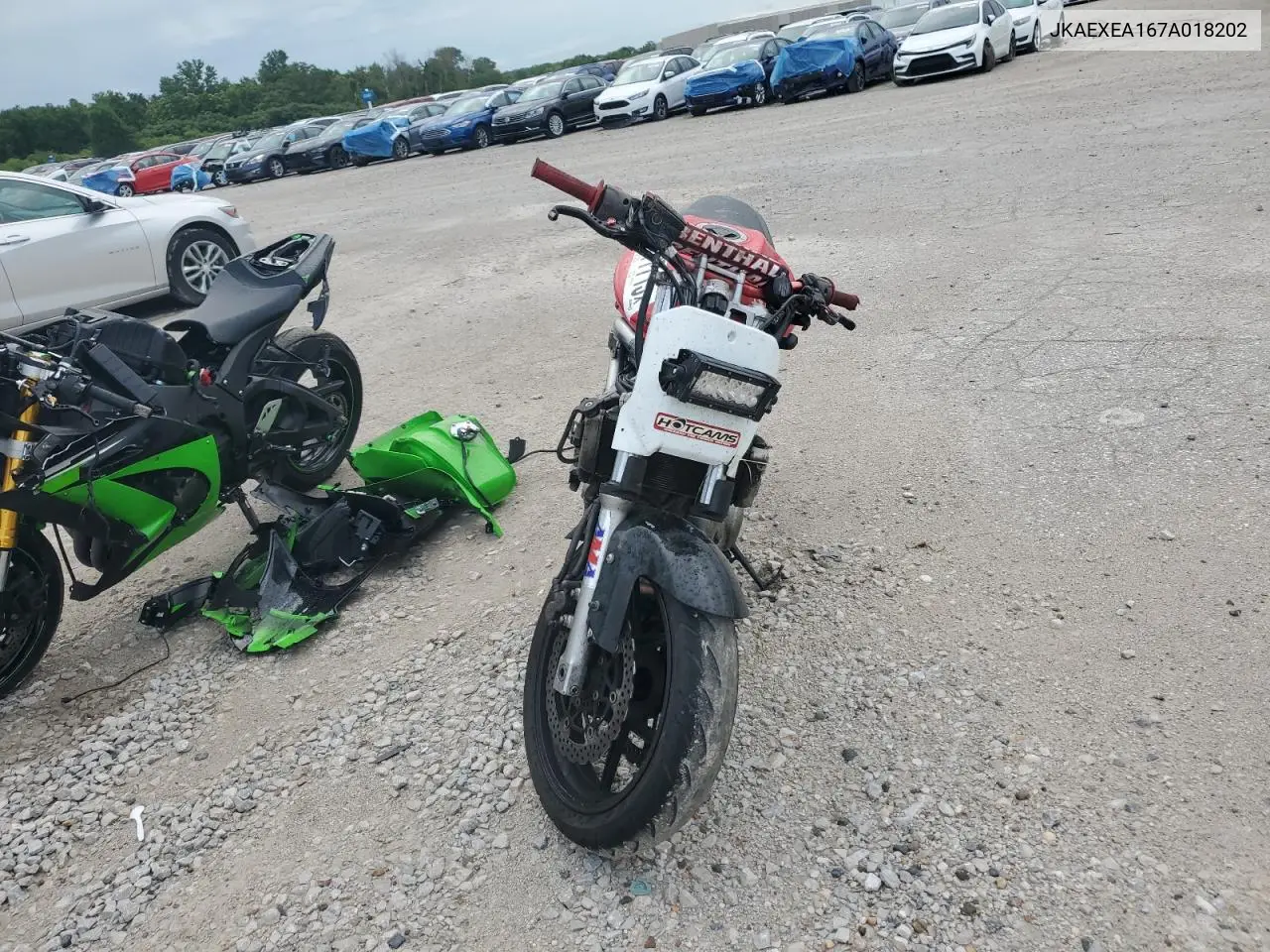 2007 Kawasaki Ex650 A VIN: JKAEXEA167A018202 Lot: 64177715
