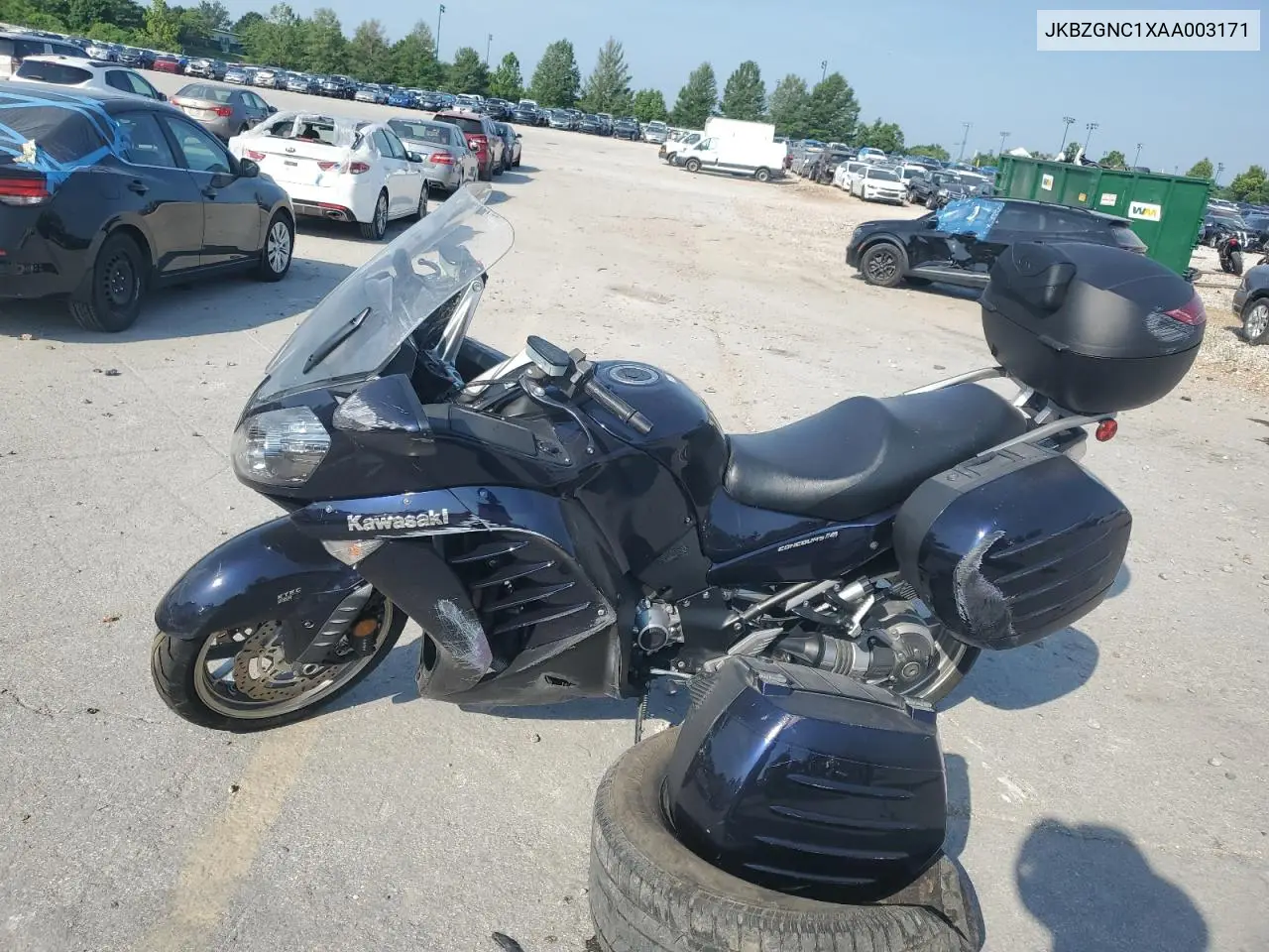 2010 Kawasaki Zg1400 C VIN: JKBZGNC1XAA003171 Lot: 62387965