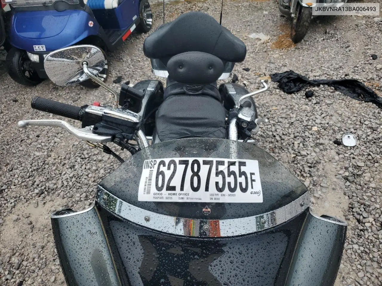 2011 Kawasaki Vn1700 A VIN: JKBVNRA13BA006493 Lot: 62787555