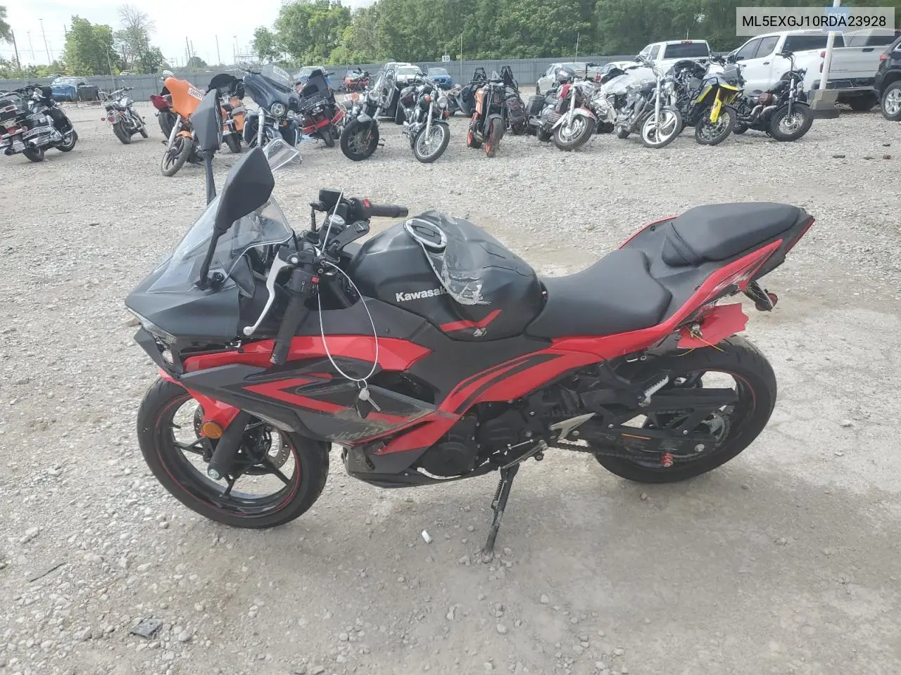 2024 Kawasaki Ex500 A VIN: ML5EXGJ10RDA23928 Lot: 60155525