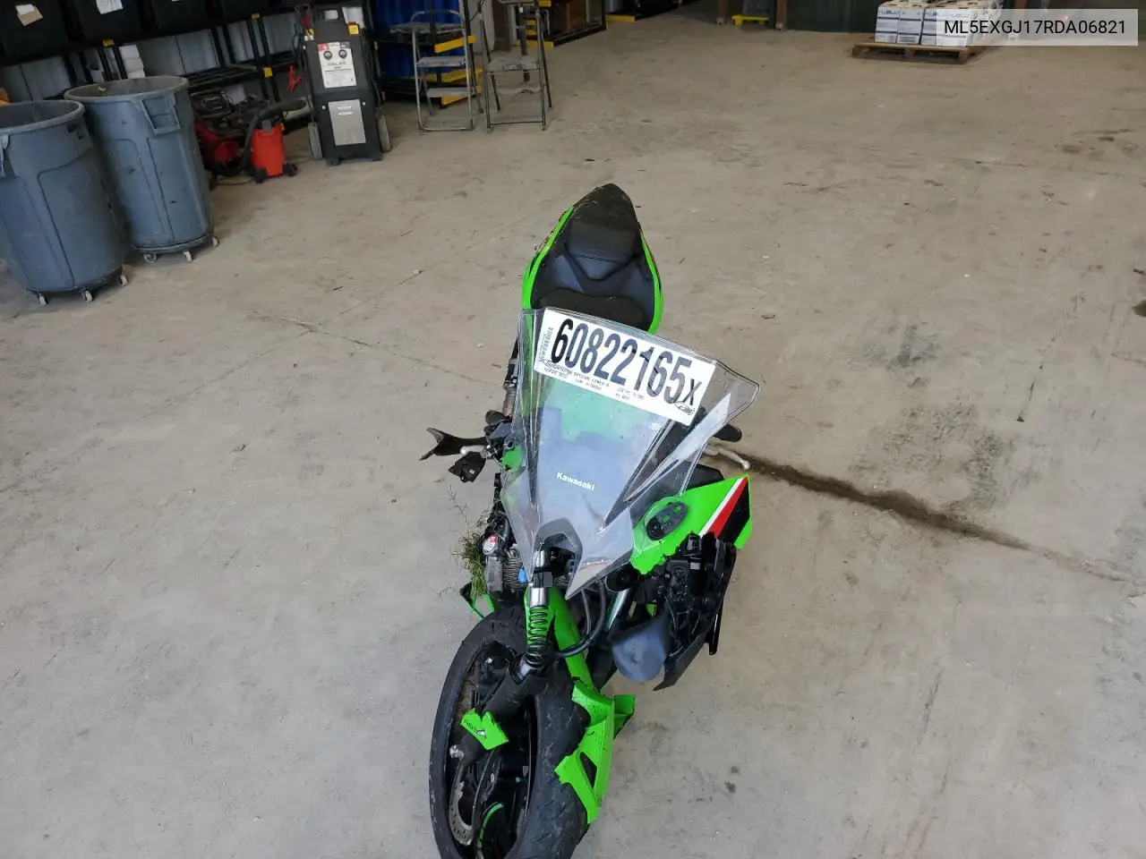 2024 Kawasaki Ex500 A VIN: ML5EXGJ17RDA06821 Lot: 60822165