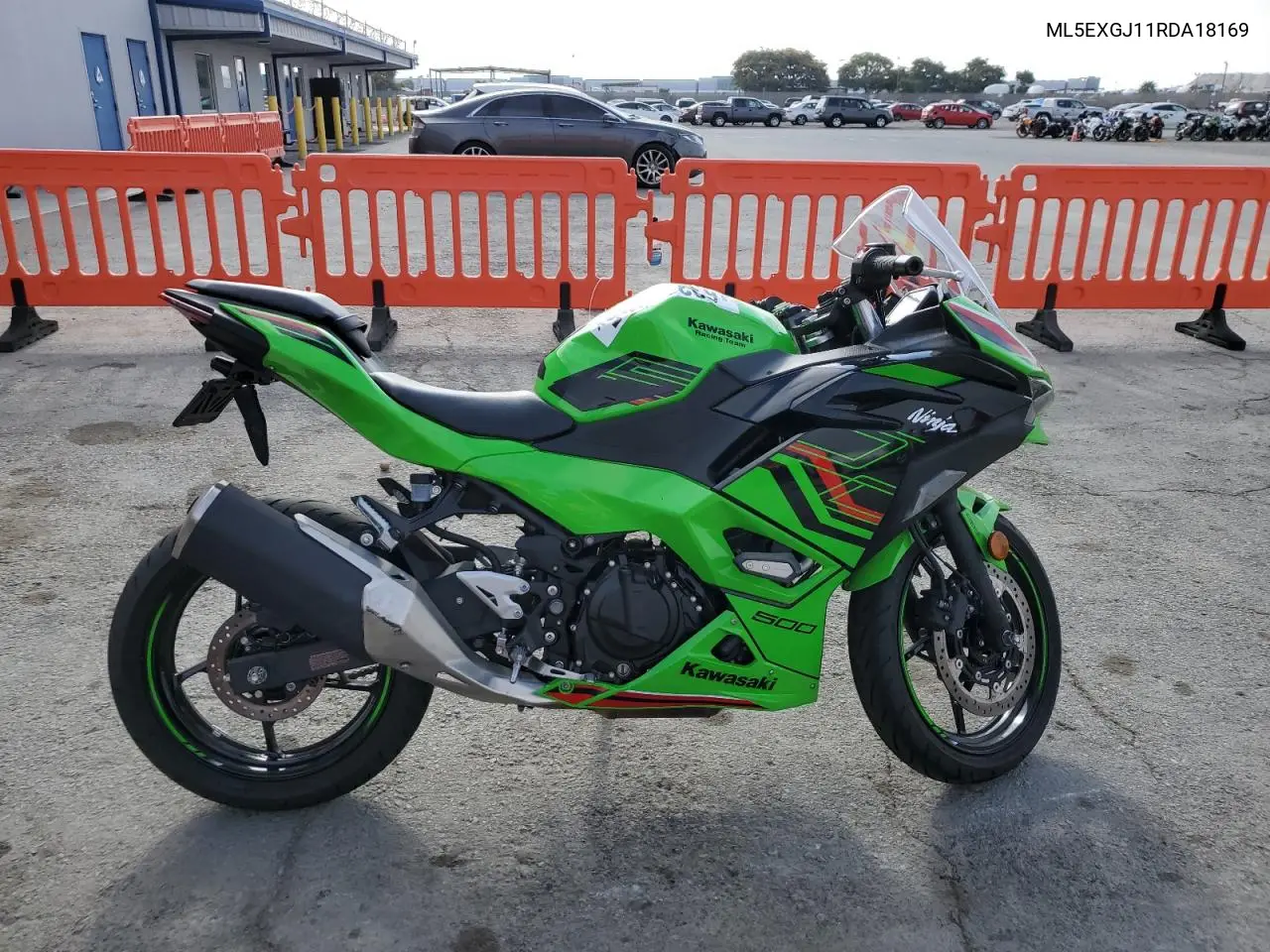 2024 Kawasaki Ex500 A VIN: ML5EXGJ11RDA18169 Lot: 63312885