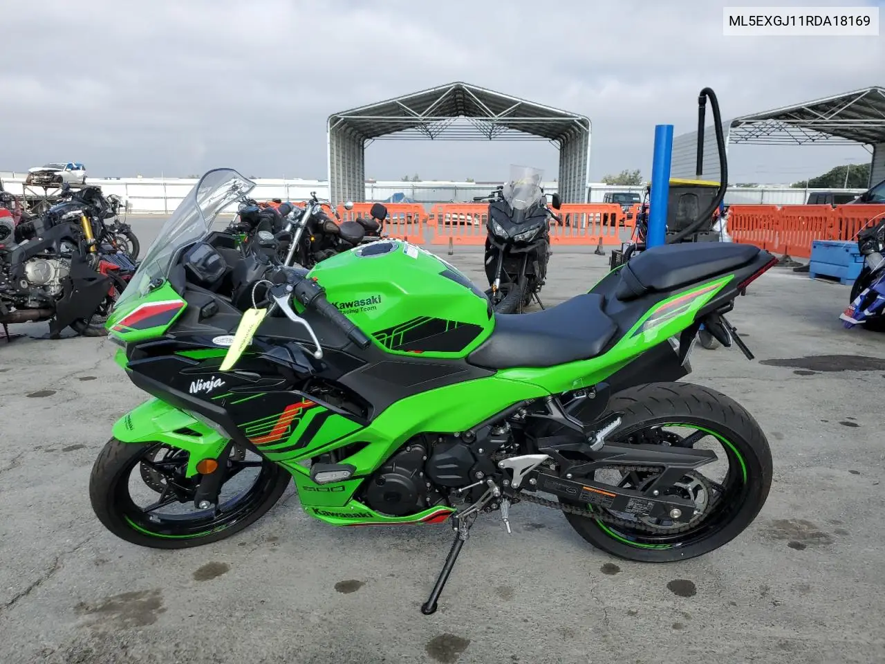 2024 Kawasaki Ex500 A VIN: ML5EXGJ11RDA18169 Lot: 63312885
