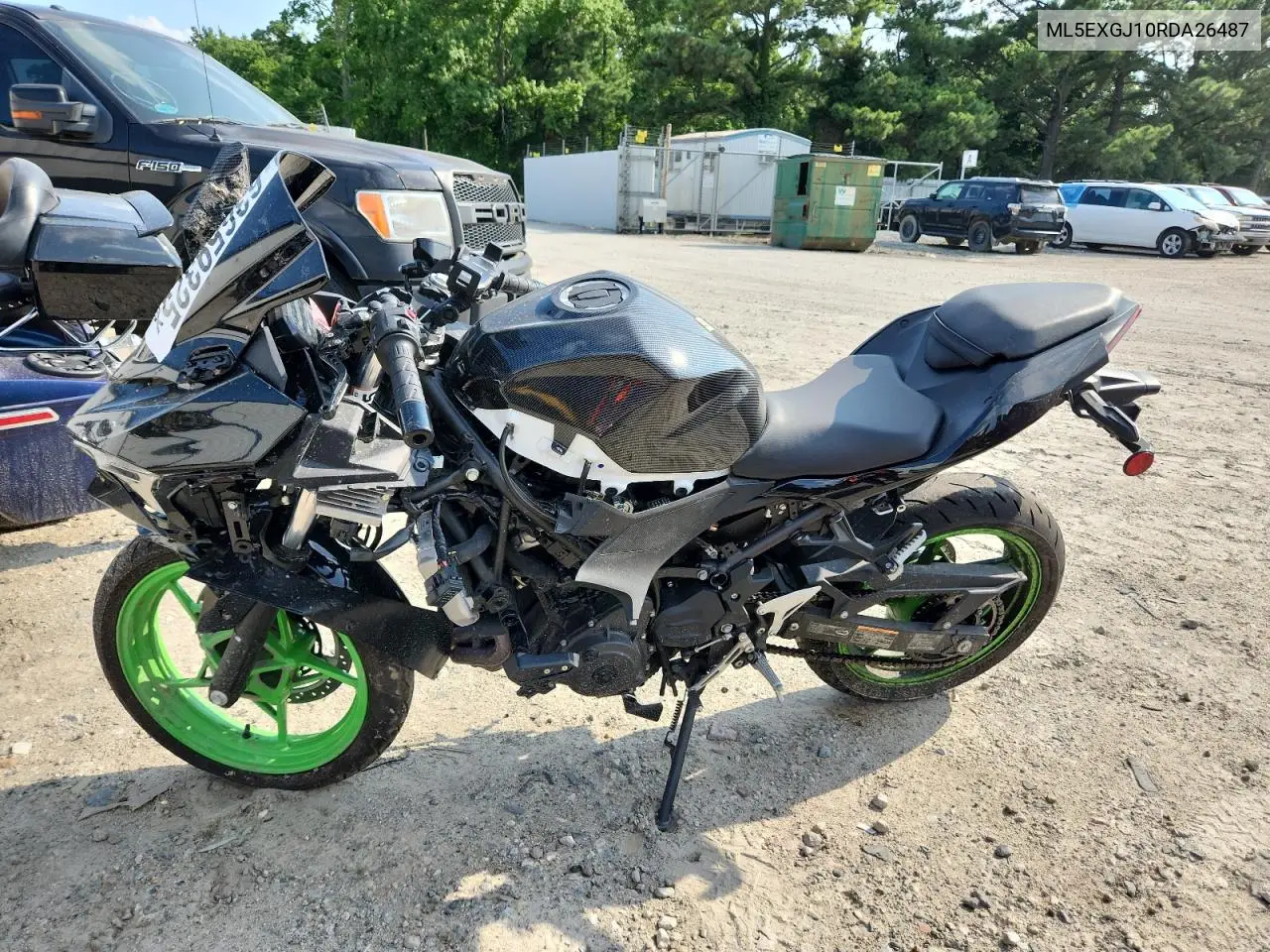 2024 Kawasaki Ex500 A VIN: ML5EXGJ10RDA26487 Lot: 63659325