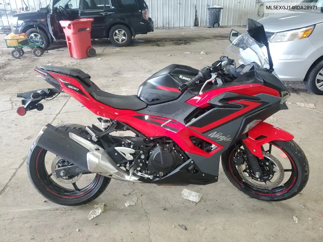 2024 Kawasaki Ex500 A VIN: ML5EXGJ14RDA28971 Lot: 64364325