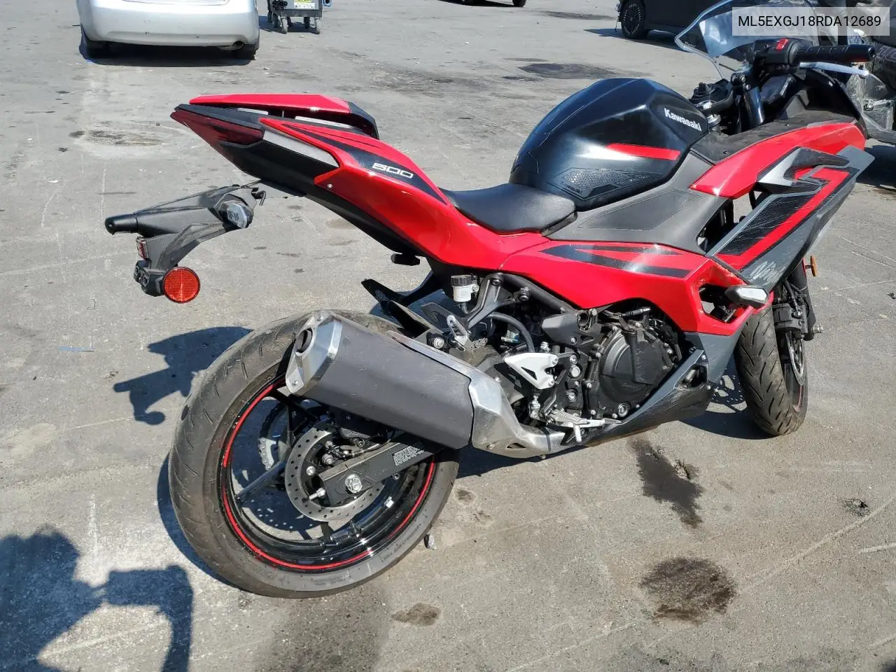 2024 Kawasaki Ex500 A VIN: ML5EXGJ18RDA12689 Lot: 65202135