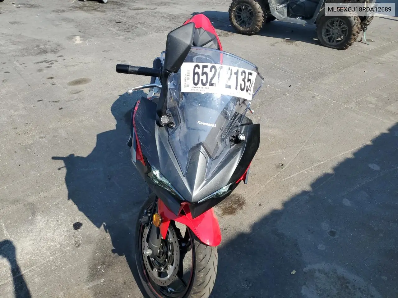 2024 Kawasaki Ex500 A VIN: ML5EXGJ18RDA12689 Lot: 65202135