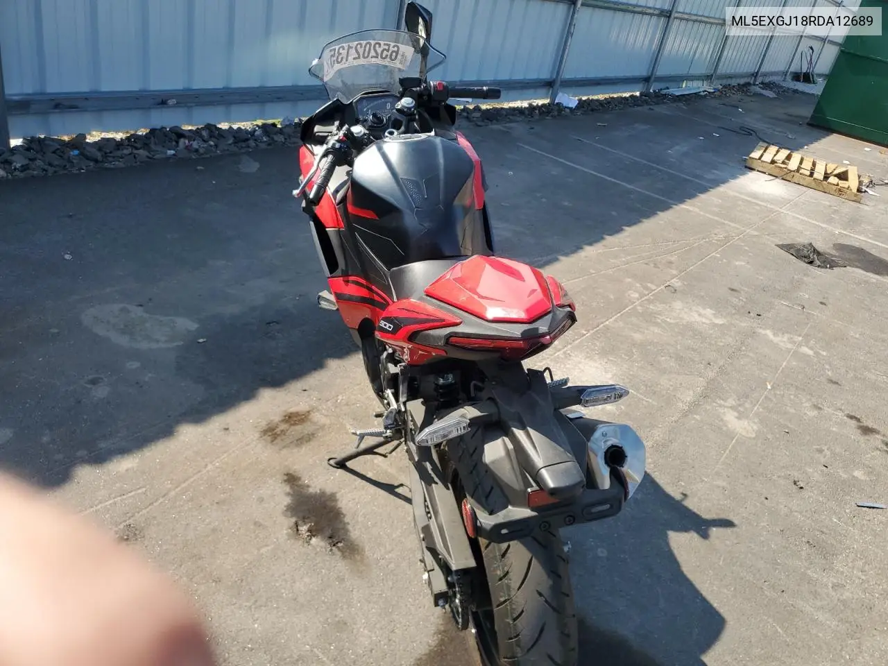 2024 Kawasaki Ex500 A VIN: ML5EXGJ18RDA12689 Lot: 65202135