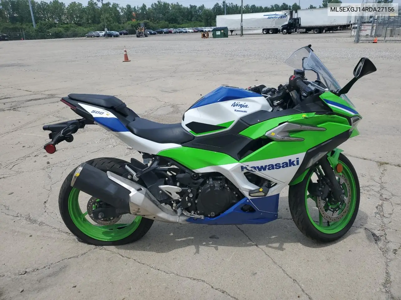 2024 Kawasaki Ex500 A VIN: ML5EXGJ14RDA27156 Lot: 65910175