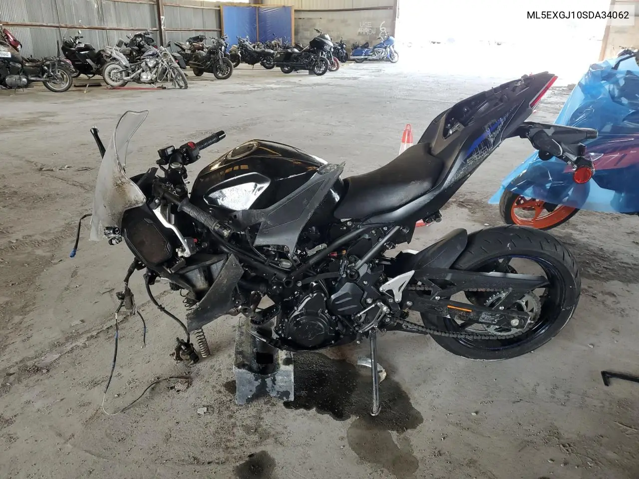 2025 Kawasaki Ex500 A VIN: ML5EXGJ10SDA34062 Lot: 54923845