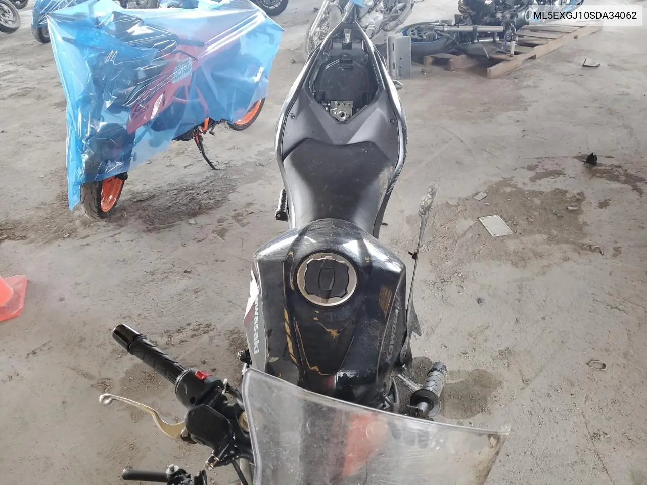 2025 Kawasaki Ex500 A VIN: ML5EXGJ10SDA34062 Lot: 54923845