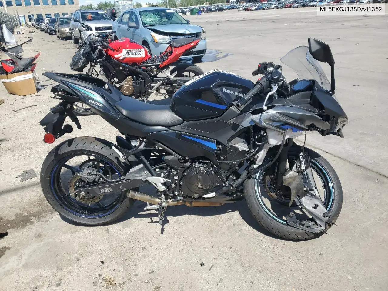 2025 Kawasaki Ex500 A VIN: ML5EXGJ13SDA41362 Lot: 57267345