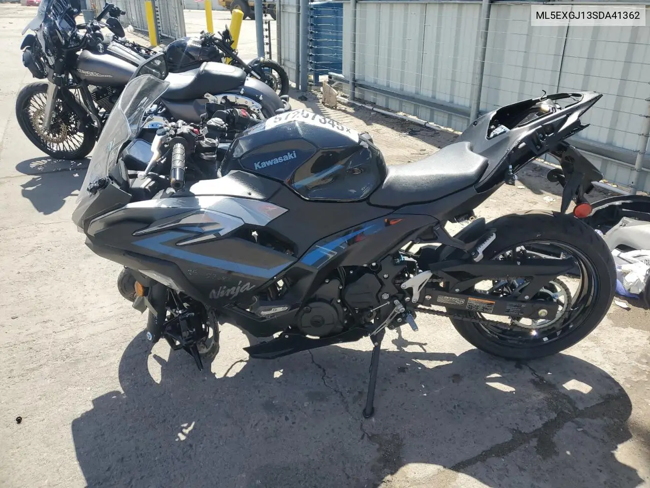 2025 Kawasaki Ex500 A VIN: ML5EXGJ13SDA41362 Lot: 57267345
