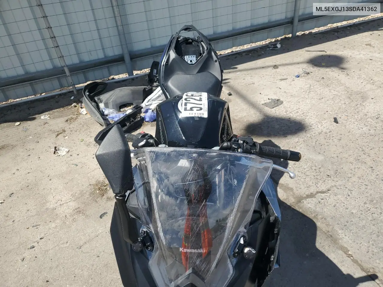 2025 Kawasaki Ex500 A VIN: ML5EXGJ13SDA41362 Lot: 57267345