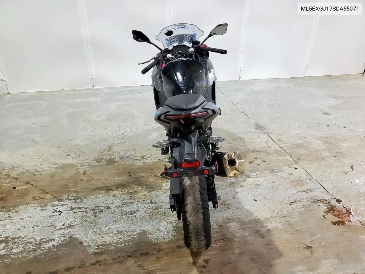 2025 Kawasaki Ex500 A VIN: ML5EXGJ17SDA55071 Lot: 65160055