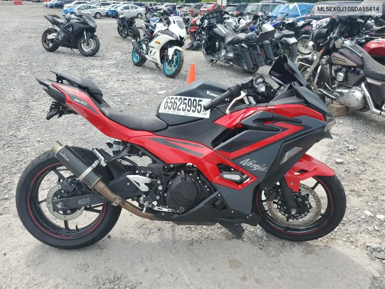2025 Kawasaki Ex500 A VIN: ML5EXGJ10SDA55414 Lot: 65625995