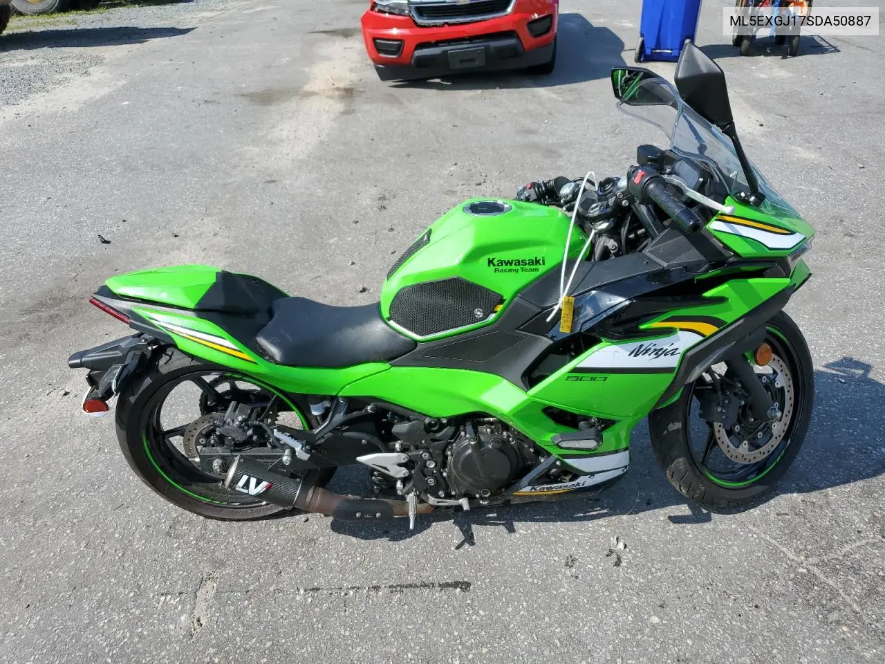 2025 Kawasaki Ex500 A VIN: ML5EXGJ17SDA50887 Lot: 66278995