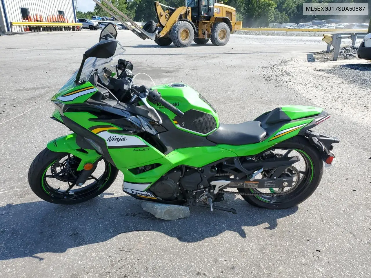 2025 Kawasaki Ex500 A VIN: ML5EXGJ17SDA50887 Lot: 66278995
