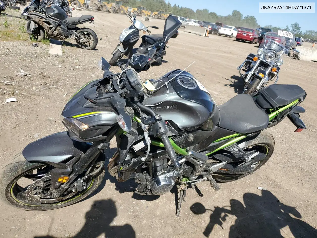 2017 Kawasaki Zr900 VIN: JKAZR2A14HDA21371 Lot: 57186585
