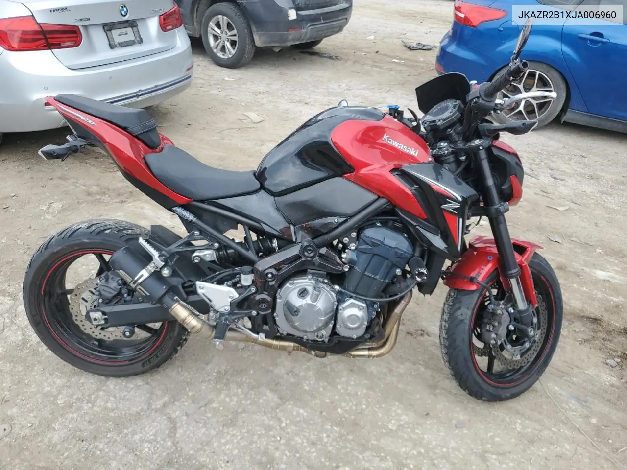2018 Kawasaki Zr900 VIN: JKAZR2B1XJA006960 Lot: 58918615
