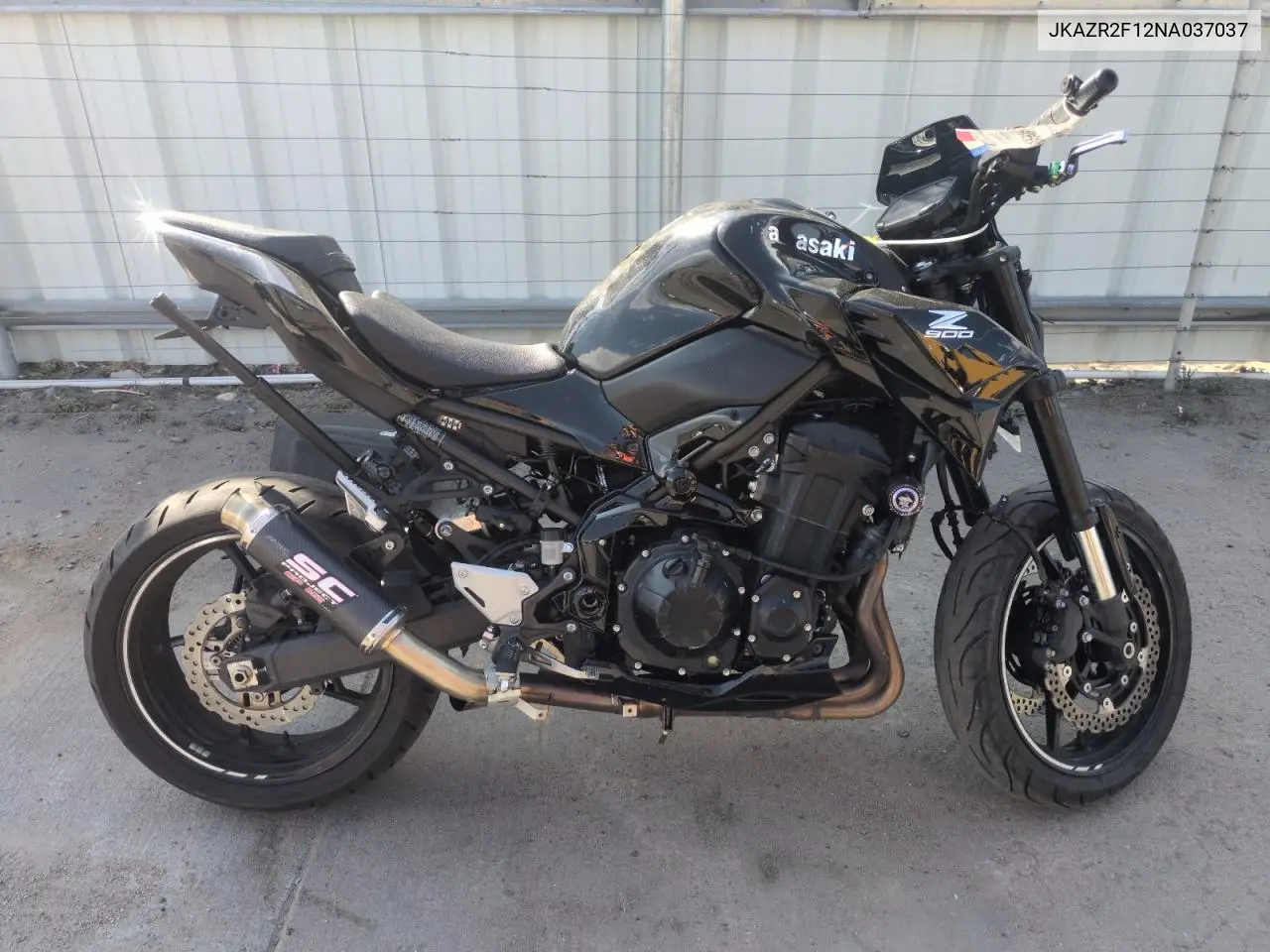 2022 Kawasaki Zr900 VIN: JKAZR2F12NA037037 Lot: 62517395