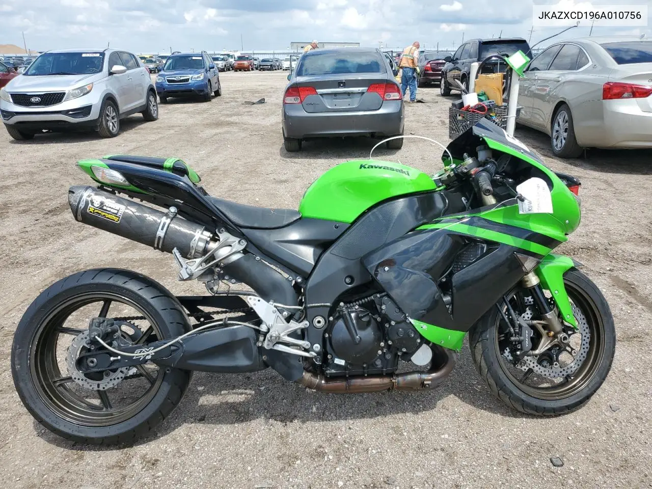 2006 Kawasaki Zx1000 D6F VIN: JKAZXCD196A010756 Lot: 58790085