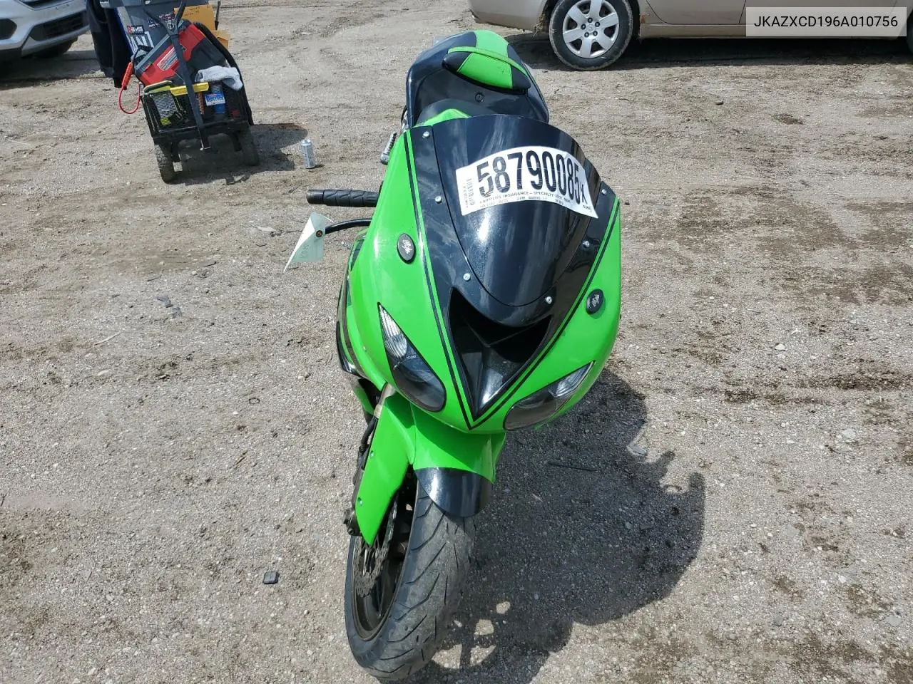 2006 Kawasaki Zx1000 D6F VIN: JKAZXCD196A010756 Lot: 58790085