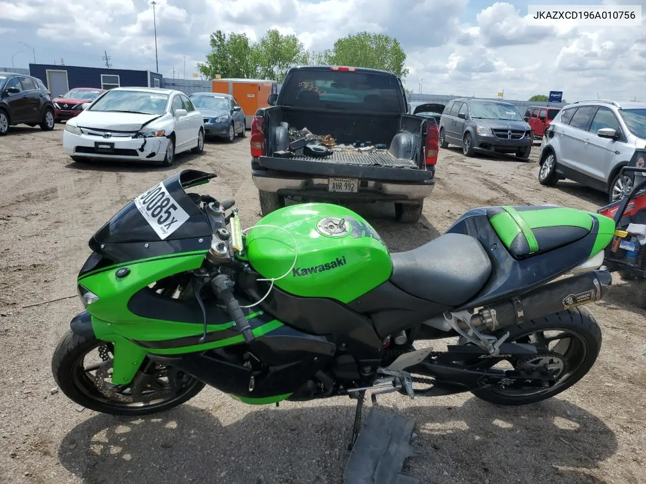2006 Kawasaki Zx1000 D6F VIN: JKAZXCD196A010756 Lot: 58790085
