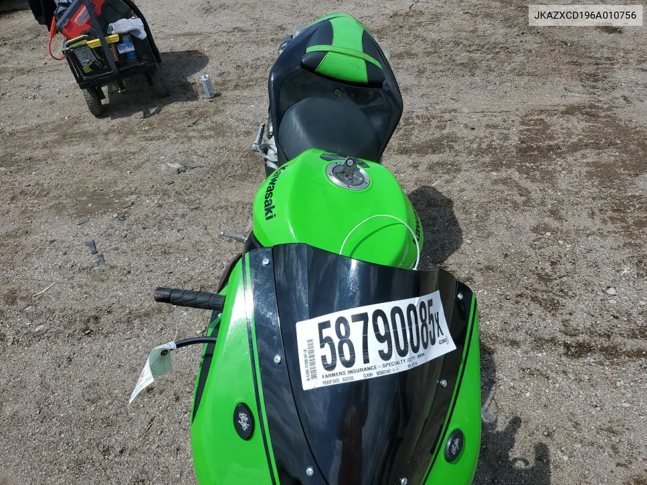2006 Kawasaki Zx1000 D6F VIN: JKAZXCD196A010756 Lot: 58790085