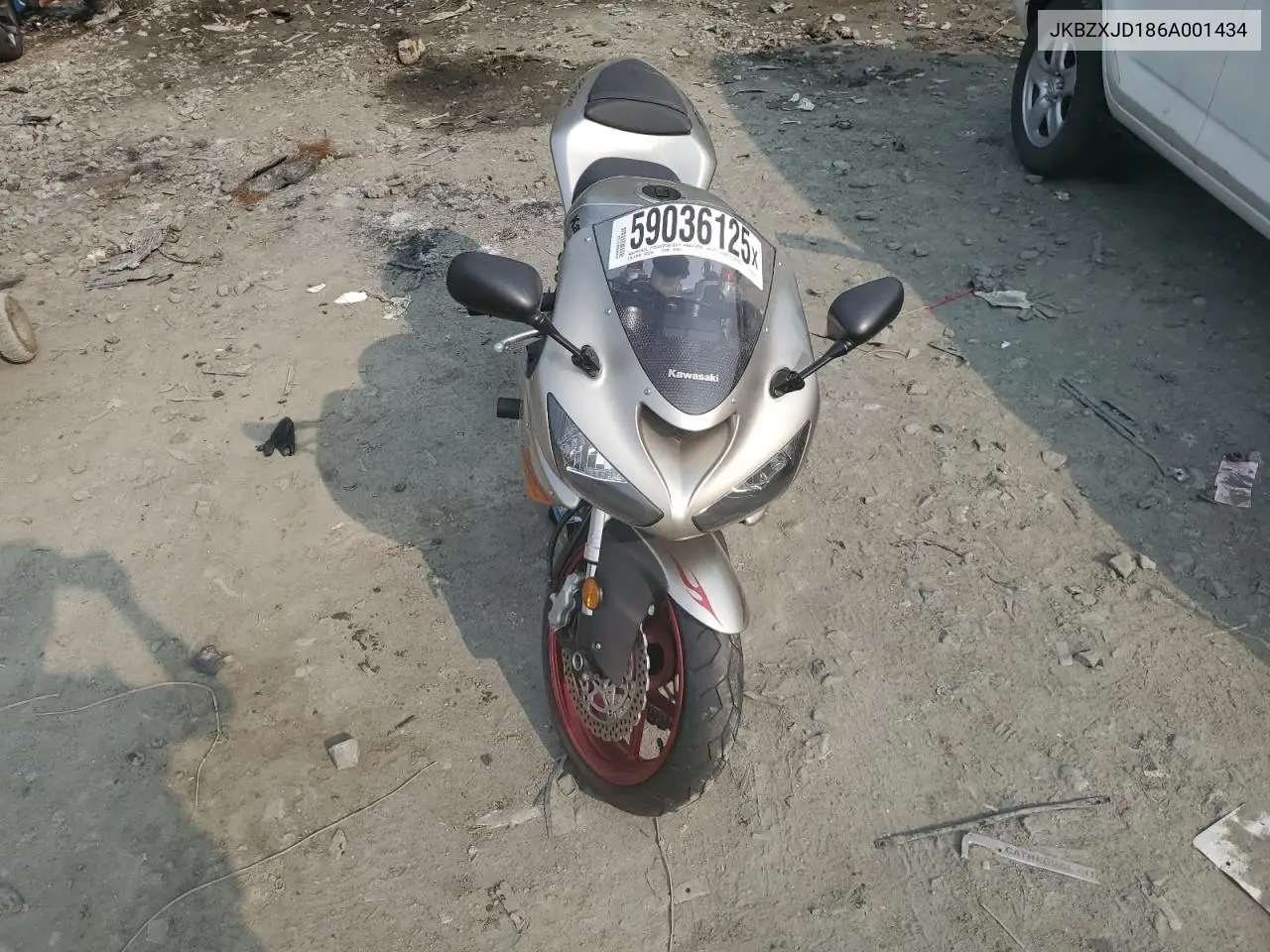 2006 Kawasaki Zx636 C1 VIN: JKBZXJD186A001434 Lot: 59036125